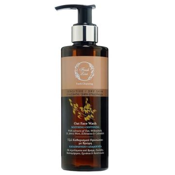Fresh Line Oat Soothing Face Wash Καταπραϋντικό Τζελ Καθαρισμού με Βαλσαμόχορτο & Επιλόβιο για Ευαίσθητη/Ξηρή Επιδερμίδα 220ml