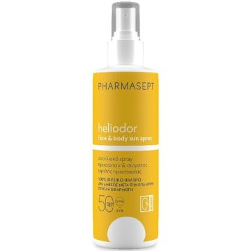 Pharmasept Heliodor Face & Body Sun Spray SPF50 Αντηλιακό Spray Προσώπου & Σώματος 165g