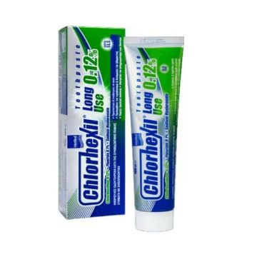 Chlorhexil 0,12% Toothpaste Long Use Φθοριούχος Οδοντόκρεμα κατά της Ουλοοδοντικής πλάκας 100ml