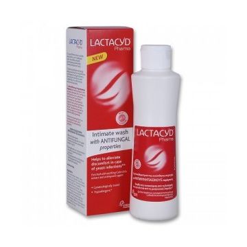 LACTACYD Υγρό καθαρισμού της ευαίσθητης περιοχής με Αντιμυκητιασικούς παράγοντες 250ml.