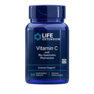 LIFE EXTENSION Vitamin C And Bio-Quercetin Phytosome 60 Φυτικές Κάψουλες