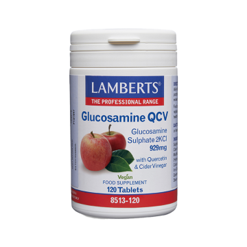 Lamberts Glucosamine QCV Θειική Γλυκοζαμίνη 2KCI των 929mg με Κερσετίνη & Μηλόξυδο 120 tabs