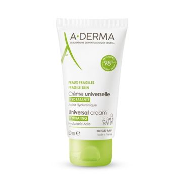 A-Derma Universal Moisturizing Cream Ενυδατική Κρέμα για Όλη την Οικογένεια για Πρόσωπο & Σώμα 50ml