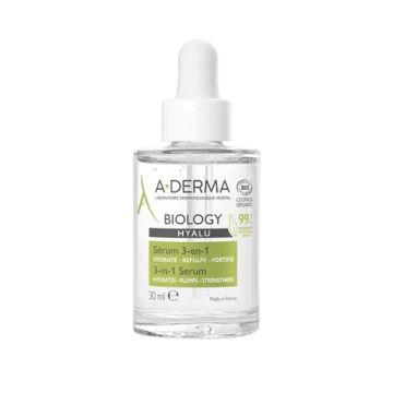 A-Derma Biology Hyalu Organic 3-in-1 Ενυδατικό Serum Προσώπου 30ml
