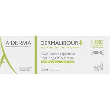 A-Derma Dermalibour + Cica Εξυγιαντική Επανορθωτική Κρέμα 100ml