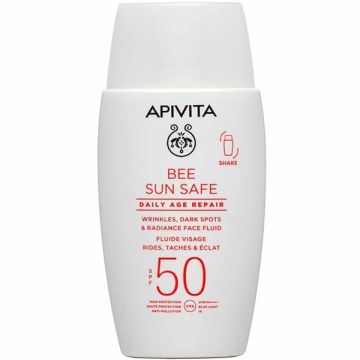 Apivita Bee Sun Safe Daily Age Repair Dry Touch Λεπτόρευστη Κρέμα Προσώπου κατά των Πανάδων & Ρυτίδων SPF50 50ml