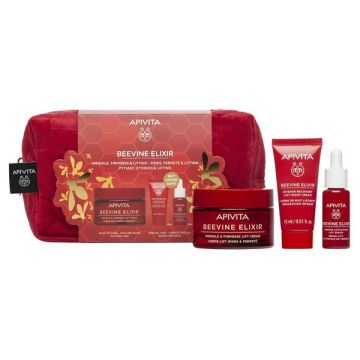Apivita Beevine Elixir Promo Wrinkle & Firmness Lift Cream Rich Αντιρυτιδική Κρέμα για Σύσφιξη & Lifting Πλούσιας Υφής 50ml + Δώρο Night Cream Κρέμα Νύχτας Εντατικής Επανόρθωσης & Lifting 15ml + Firming Activating Lift Serum Ορός Προσώπου 10ml