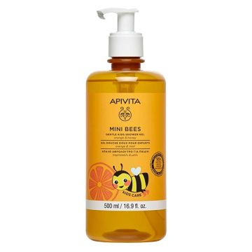 Apivita Mini Bees Gentle Kids Shower Gel Orange & Honey Απαλό Αφρόλουτρο για Παιδιά Πορτοκάλι & Μέλι 500ml 