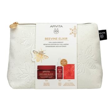 Apivita Promo Beevine Elixir με Αντιρυτιδική Κρέμα για Σύσφιξη & Lifting 50ml + Δώρο Ορός Σύσφιξης 10ml + Κρέμα για Μάτια & Χείλη, 1.5ml + Νεσεσέρ