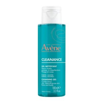 Avene Eau Thermale Cleanance Gel Nettoyant Τζελ Καθαρισμού Προσώπου Ιδανικό για Λιπαρές Επιδερμίδες, 100 ml