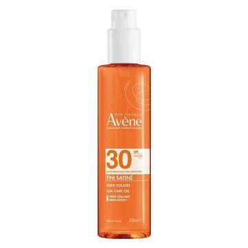 Avene Eau Thermale Fini Satine Αντηλιακό Λάδι Σώματος SPF30 200ml