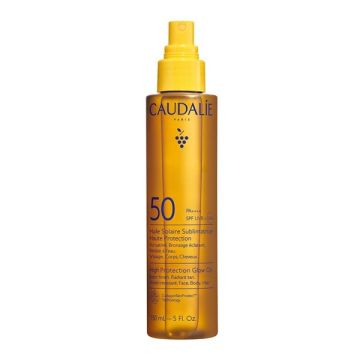 Caudalie Very High Protection Glow Oil SPF50 Αντηλιακό Λάδι Προσώπου, Σώματος & Μαλλιών 150ml