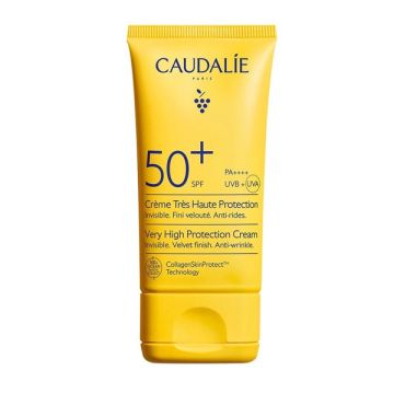 Caudalie Invisible Anti-Rides Cream SPF50+ Αντηλιακή Κρέμα Προσώπου χωρίς χρώμα 50ml