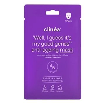 Clinea Anti-ageing Biocellulose Face Mask Αντιγηραντική Μάσκα Προσώπου 1 τμχ