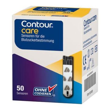 Contour Care Ascensia Ταινίες Μέτρησης Σακχάρου για Χρήση με τον Μετρητή Σακχάρου, 50τεμ