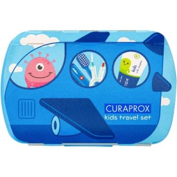 Curaprox Kids Oral Hygiene Travel Set Γαλάζιο 1 τμχ 