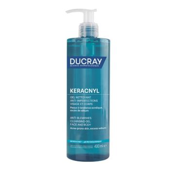 Ducray Keracnyl Αφρίζον Ζελ Καθαρισμού για Δέρμα με τάση ακμής 400ml