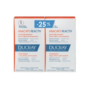 Ducray PROMO Anacaps Reactiv Συμπλήρωμα Διατροφής για τα Μαλλιά 2x30caps