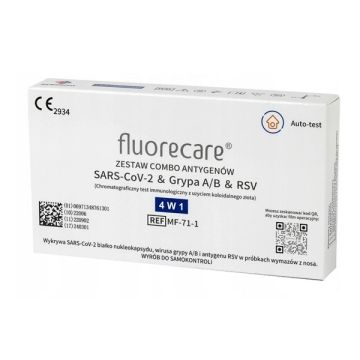 Fluorecare Συνδυαστικό Τέστ 4 σε 1 SARS-CoV-2 & RSV & Flu A/B 1τμχ