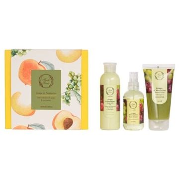 Fresh Line Grape & Nectarine Σετ Περιποίησης Σώματος Αφρόλουτρο & Scrub 150ml, Γαλάκτωμα Σώματος 200ml & Αρωματικό Νερό Σώματος 150ml
