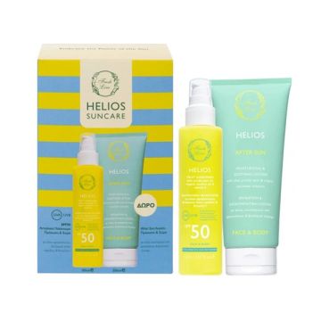 Fresh Line Promo Helios Αντηλιακό Γαλάκτωμα SPF50 Για Πρόσωπο & Σώμα 150ml + After Sun Λοσιόν Για Πρόσωπο & Σώμα 200ml