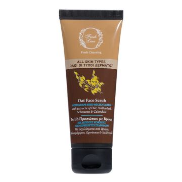 Fresh Line Oat Face Scrub Απολέπιση Προσώπου με Βρώμη 75ml