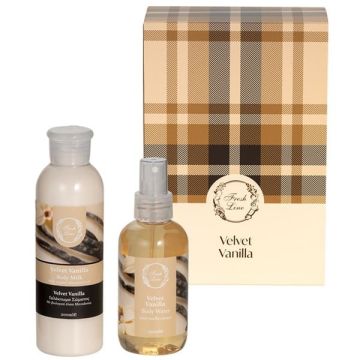 Fresh Line Promo Set Velvet Vanilla Γαλάκτωμα Σώματος 200ml + Αρωματικό Νερό Σώματος 150ml