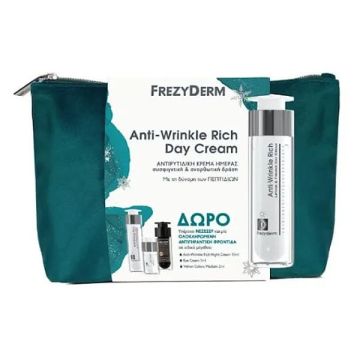 Frezyderm Promo με Αντιρυτιδική Κρέμα Ημέρας για Πρόσωπο & Λαιμό 50ml + Κρέμα Νύκτας 15ml + Κρέμα Ματιών 5ml + Ματ Μake Up 2ml + Νεσεσέρ 
