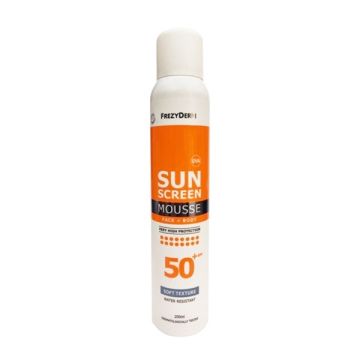 Frezyderm Sunscreen Mousse Προσώπου και Σώματος Spf50+ 200ml 