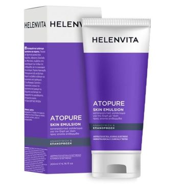 Helenvita Atopure Skin Emulsion Καταπραϋντικό Γαλάκτωμα Καθημερινής Χρήσης για Πρόσωπο & Σώμα 200ml