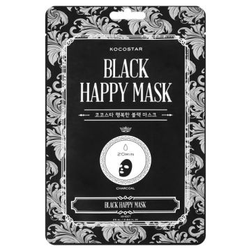 Kocostar Black Happy Mask Μάσκα Καθαρισμού Προσώπου με Άνθρακα 1 τμχ