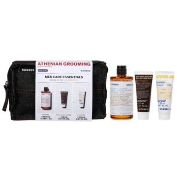 Korres Promo Μen Care Athenian Grooming Bergamot & Leather Άρωμα 100ml + Αντιγηραντική Κρέμα Προσώπου & Ματιών 20ml + Gel Καθαρισμού για Πρόσωπο & Γένια 20ml + Δώρο Νεσεσέρ