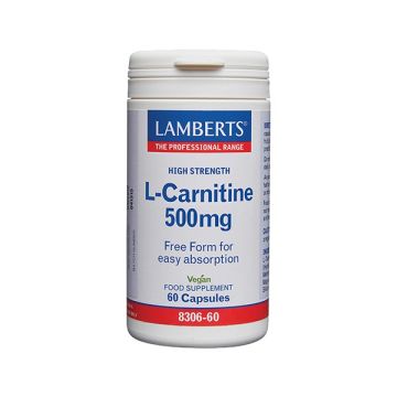 Lamberts L -Carnitine 500mg 60 caps