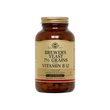 SOLGAR BREWER'S YEAST WITH VITAMIN B12 250 TABLETS
