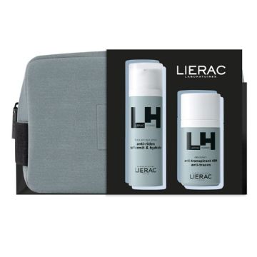 Lierac Ανδρικό Set Homme Fluide Anti-Age Global Anti-Rides Λεπτόρρευστη Κρέμα με Αντιρυτιδική Δράση 50ml + Deodorant 48h Αποσμητικό 50ml, 1σετ
