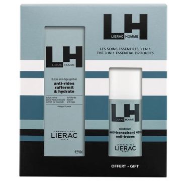 Lierac Homme Promo Σετ Ανδρικής Περιποίησης με Lierac Homme Λεπτόρευστη Αντιγηραντική Κρέμα για Άνδρες 50ml + Lierac Homme Αποσμητικό 50ml