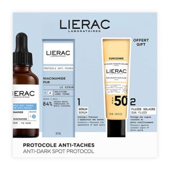 Lierac Promo Anti-Dark Spots Protocol The Serum Ορός Πρωτόκολλο κατά των Κηλίδων, 30ml & Δώρο The Velvety Sun Fluid Λεπτόρρευστο Αντηλιακό Προσώπου SPF50+, 25ml