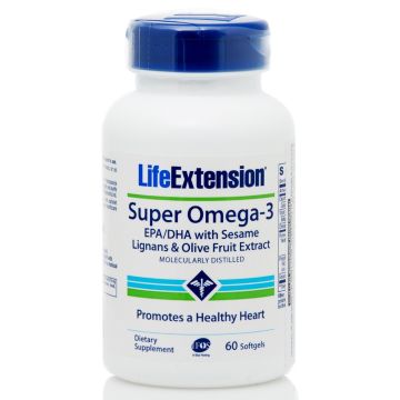 LIFE EXTENSION SUPER OMEGA 3 EPA /DHA 60 C W/SESAM