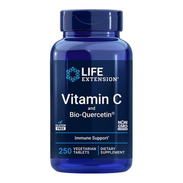 LIFE EXTENSION Vitamin C And Bio-Quercetin Phytosome 250 Φυτικές Κάψουλες