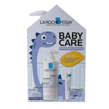 La Roche-Posay Baby Care Promo Lipikar Baume Light AP+M Ενυδατικό Βάλσαμο για το Βρεφικό Δέρμα με Τάση Ατοπίας 400ml + Δώρο Cicaplast Baume B5+ για την Καταπράυνση του Δέρματος 15ml