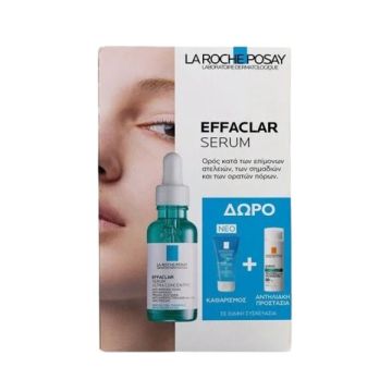 La Roche Posay Effaclar Ultra Concentrated Serum Ορός για τη Λιπαρή Επιδερμίδα με Τάση Ακμής 30ml + Δώρο Effaclar Gel 50ml + Anthelios Oil Correct SPF50 3ml 
