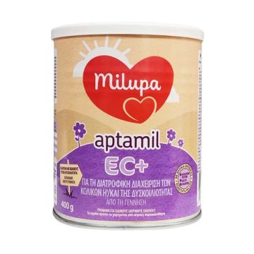 Milupa Aptamil EC Extra Care Γάλα για Βρέφη από 0 εώς 6 Μηνών για τη Διατροφική Διαχείριση των Κολικών ή & της Δυσκοιλιότητας 400gr