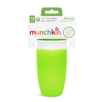 Munchkin Miracle Sippy Cup Εκπαιδευτικό Ποτήρι Πράσινο 296ml