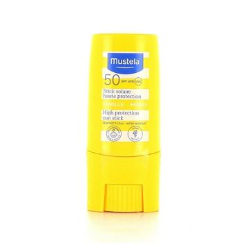 Mustela High Protection Sun Stick SPF50 Αντηλιακό Στικ Προσώπου-Σώματος, 9ml