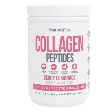 Natures Plus Collagen Peptides Berry Lemonade 364g