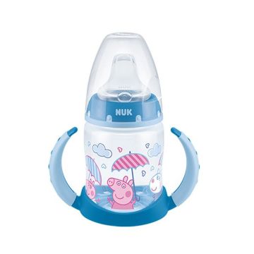 NUK Peppa Pig Μπλε F.C. Μπιμπερό Εκπαίδευσης με Δείκτη Ελέγχου Θερμοκρασίας 6-18 μηνών 150ml 