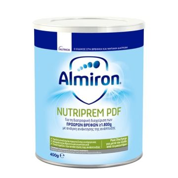 Nutricia Almiron Nutriprem PDF για τη Διατροφική Αγωγή των Πρόωρων Βρεφών 400gr