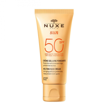 Nuxe Melting Sun Cream High Protection Αντηλιακή Κρέμα Προσώπου SPF50 50ml
