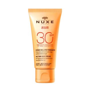 Nuxe Melting Sun Cream Αντηλιακή Αντιγηραντική Κρέμα Προσώπου SPF30 50ml