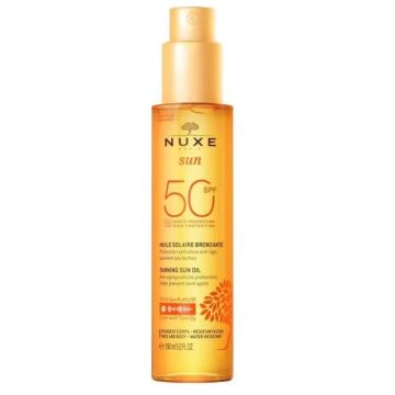 Nuxe Tanning Sun Oil Λάδι Μαυρίσματος για Πρόσωπο & Σώμα SPF50 150ml
